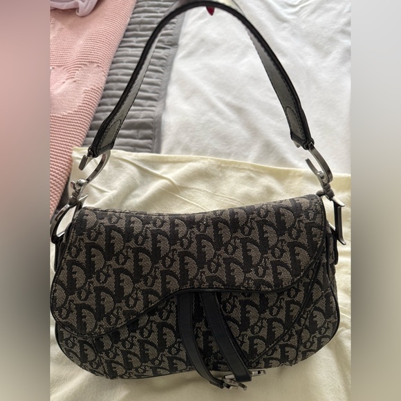 Dior Saddle bag, black Interior with Logo Charm - Picture 12 of 12